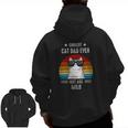 Coolest Cat Dad Ever Just Ask Milo Personalized Cat Dad Zip Up Hoodie Back Print