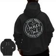 Crazy Proud Dance Dad Always Loud Father Day Dancing Dancer Zip Up Hoodie Back Print