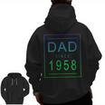 Dad Since 1958 58 Aesthetic Promoted To Daddy Father Bbkbqy Zip Up Hoodie Back Print