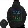Dad Since 1967 67 Aesthetic Promoted To Daddy Father Bbjykfd Zip Up Hoodie Back Print