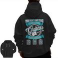 Being A Dad Guitarist Zip Up Hoodie Back Print