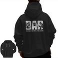 Dad The Man The Myth The Legend Zip Up Hoodie Back Print