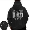 Dad A Sons First Hero A Daughters First Love Father's Day Zip Up Hoodie Back Print
