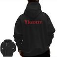 Daddy Devil Horn Lazy Halloween Costume Gothic Papa Zip Up Hoodie Back Print
