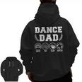 Dance Dad Drive Pay Clap Repeat Fathers Day Zip Up Hoodie Back Print