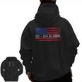 Dd-214 Proud Alumni Military Veteran Retired Served Flag Zip Up Hoodie Back Print