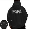 Disc Golf Papa Dad Disc Golfing Zip Up Hoodie Back Print Disc Golf Papa Dad Disc Golfing Zip Up Hoodie Back Print