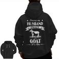 Driving My Husband Crazye Goat At A Time Zip Up Hoodie Back Print Driving My Husband Crazye Goat At A Time Zip Up Hoodie Back Print