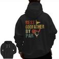 Father's Day Best Godfather By Par Golf Zip Up Hoodie Back Print