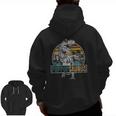 Father's Day Poppopsaurusrex Dinosaur Poppopsaurus Zip Up Hoodie Back Print