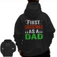 First Christmas As A Dad New Dad 1St Christmas Newborn Daddy Zip Up Hoodie Back Print