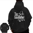 The Goodfather Father's Day Distressed Look Zip Up Hoodie Back Print