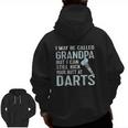 Grandpa Darts Team League Zip Up Hoodie Back Print