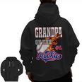 Grandpa Of The Rookie 1 Years Old Team Matching Family Party Zip Up Hoodie Back Print