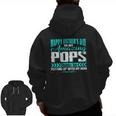 Happy Father's Day To My Amazing Pops Zip Up Hoodie Back Print