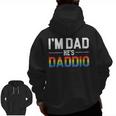 I'm Dad He's Daddio Lgbt Pride & Gay Pride Parade Zip Up Hoodie Back Print