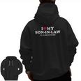 I Love My Son-In-Law For Father-In-Law Zip Up Hoodie Back Print