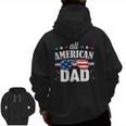 Mens All American Dad 4Th Of July Usa Family Matching Outfit Zip Up Hoodie Back Print