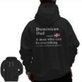 Mens Dominican Dad Definition Tee Dominican Republic Flag Fathers Zip Up Hoodie Back Print