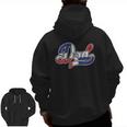 Mens Father's Day For Dominican Dad Dominican Republic Flag Zip Up Hoodie Back Print