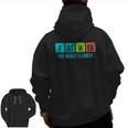 Mens Periodic Table Father The Noble Element Chemistry Dad Zip Up Hoodie Back Print