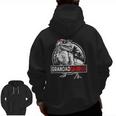 Mens Grandadsaurusrex Dinosaur Father's Day For Grandpa Zip Up Hoodie Back Print