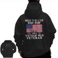Mens Proud Dad Pop-Pop Vietnam War Veteran Retro Us Flag Grandpa Zip Up Hoodie Back Print Mens Proud Dad Pop-Pop Vietnam War Veteran Retro Us Flag Grandpa Zip Up Hoodie Back Print