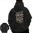 Mens She's Eating For Three I'm Drinking For Four Beer Lover Dad Zip Up Hoodie Back Print