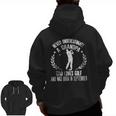 Mens Never Underestimate A Grandpa Who Loves Golf Born September Zip Up Hoodie Back Print