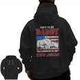 Mens Vintage New Daddy 2023 Promoted To Dad Est 2023 New Baby Zip Up Hoodie Back Print