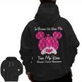 Mickey Mouse Pumpkin In October We Wear Pink For My Dad Breast Cancer Awareness Zip Up Hoodie Back Print