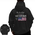 Military Family Veteranmy Brother Us Veteran My Hero Zip Up Hoodie Back Print Military Family Veteranmy Brother Us Veteran My Hero Zip Up Hoodie Back Print