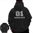 Number One No 1 Bonus Dad Zip Up Hoodie Back Print