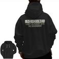 Old School Dad I Don't Co-Parent With The Government For Dad Zip Up Hoodie Back Print