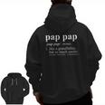 Pap Pap Like A Grandfather But So Much Cooler Zip Up Hoodie Back Print