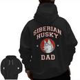 Siberian Husky Dad Dog Father Zip Up Hoodie Back Print