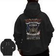 Skull I'm A Grumpy Old Man I Was Born In October Zip Up Hoodie Back Print