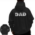 Taekwondo Dad Martial Arts Father's Day Zip Up Hoodie Back Print