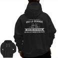 Uss La Grange Apa Zip Up Hoodie Back Print