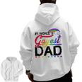1 World's Gayest Dad Lgbt Pride Month Rainbow Zip Up Hoodie Back Print