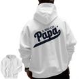 The Best Dad Italian Words Zip Up Hoodie Back Print