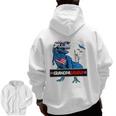 Mens Matching Family 4Th Of July Patriotic Grandpasaurusrex Zip Up Hoodie Back Print