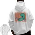 No Discomfort No Expansion Training Zip Up Hoodie Back Print