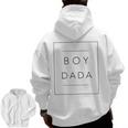 Proud New Dada Of A Boy To Be Matching Dad And Son Zip Up Hoodie Back Print