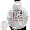 Thank You Stepdad Stepfather From Daughter Zip Up Hoodie Back Print