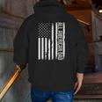 All American Dad 4Th Of July Fathers Day Men Daddy Usa Flag Zip Up Hoodie Back Print