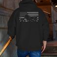 American Flag Dirt Bike Motocross Apparel Motocross Zip Up Hoodie Back Print