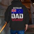 Australian Dad Australia Flag Zip Up Hoodie Back Print