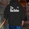 The Barfather Bartender Zip Up Hoodie Back Print