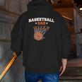 Basketballer Sport Player Father's Day Basketball Dad Zip Up Hoodie Back Print